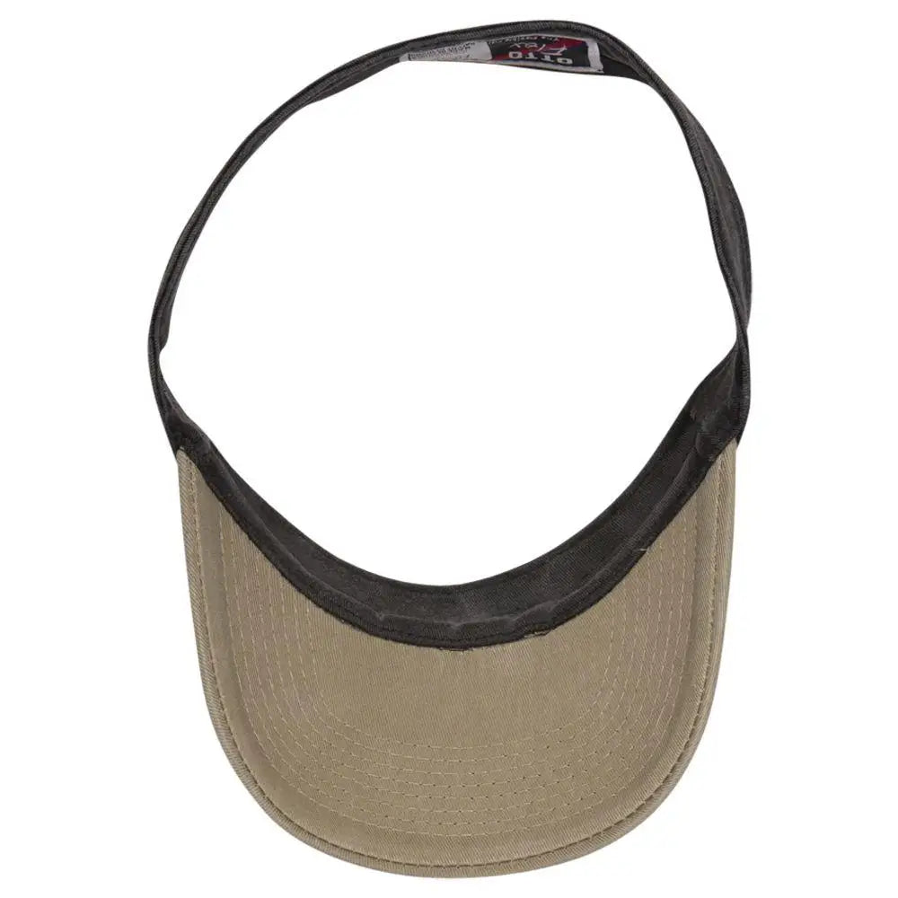 Otto 15-280 ?Otto Flex’ Fitted Sun Visor - Kha/blk - 6 1/2’’ - 7 5/8’’