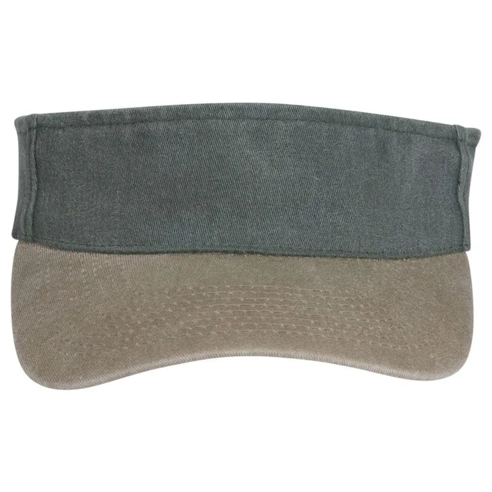 Otto 15-280 ?Otto Flex’ Fitted Sun Visor - Kha/dk.grn - 6 1/2’’ - 7 5/8’’