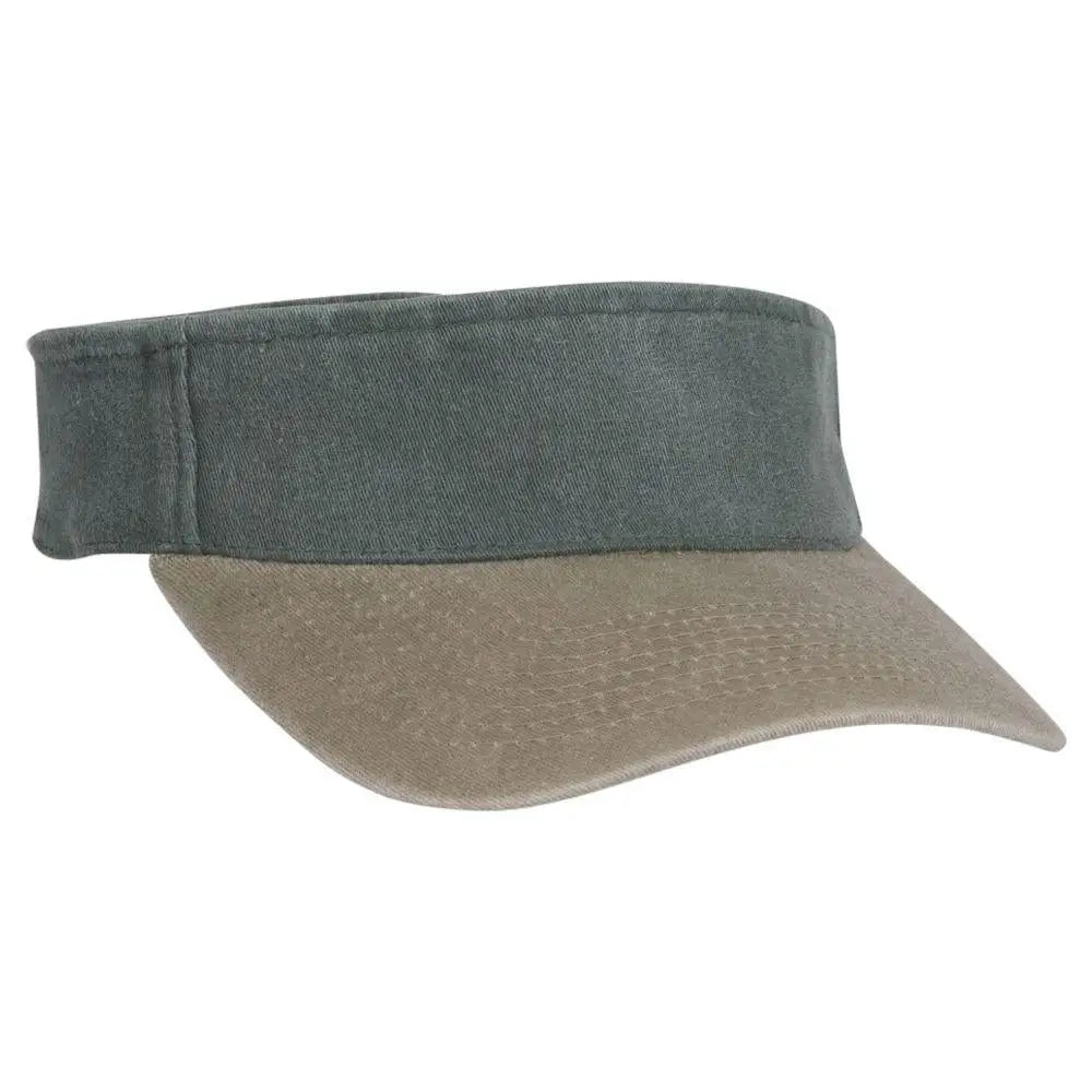 Otto 15-280 ?Otto Flex’ Fitted Sun Visor - Kha/dk.grn - 6 1/2’’ - 7 5/8’’