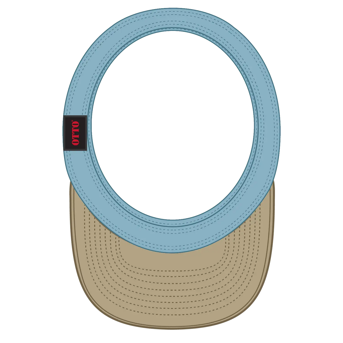 Otto 15-280 ?Otto Flex’ Fitted Sun Visor - Kha/sk.blu