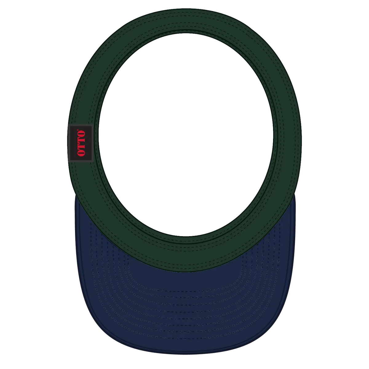 Otto 15-280 ?Otto Flex’ Fitted Sun Visor - Nvy/dk.grn - 6 1/2’’ - 7 5/8’’