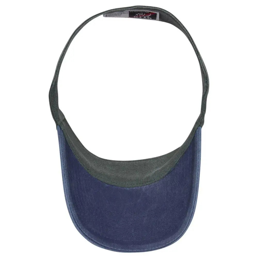 Otto 15-280 ?Otto Flex’ Fitted Sun Visor - Nvy/dk.grn - 6 1/2’’ - 7 5/8’’