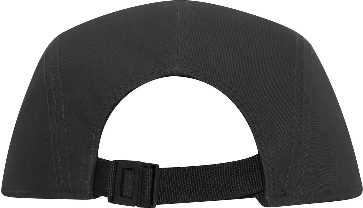 Otto 151-1098 5 Panel Camper Cap - Black - 6 1/2’’ - 7 5/8’’