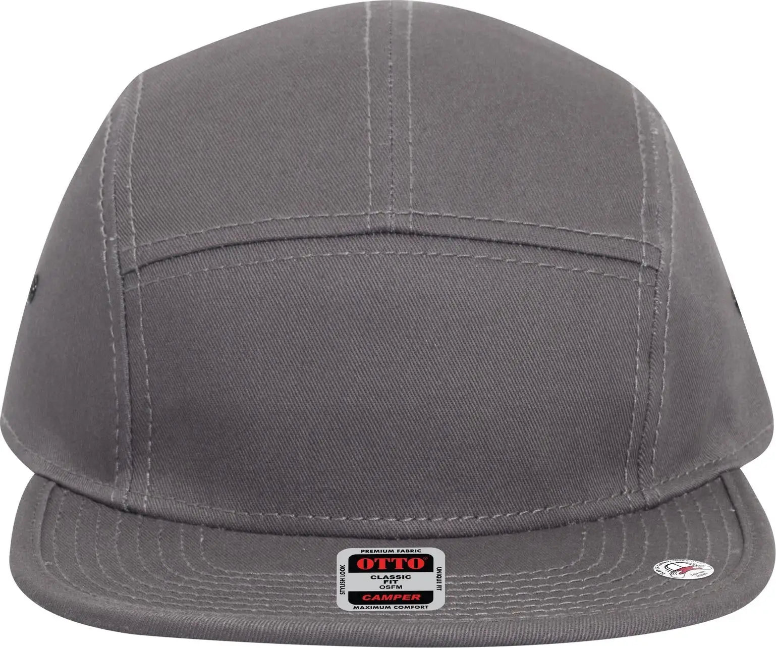 Otto 151-1098 5 Panel Camper Cap - Char. Gray - 6 1/2’’ - 7 5/8’’