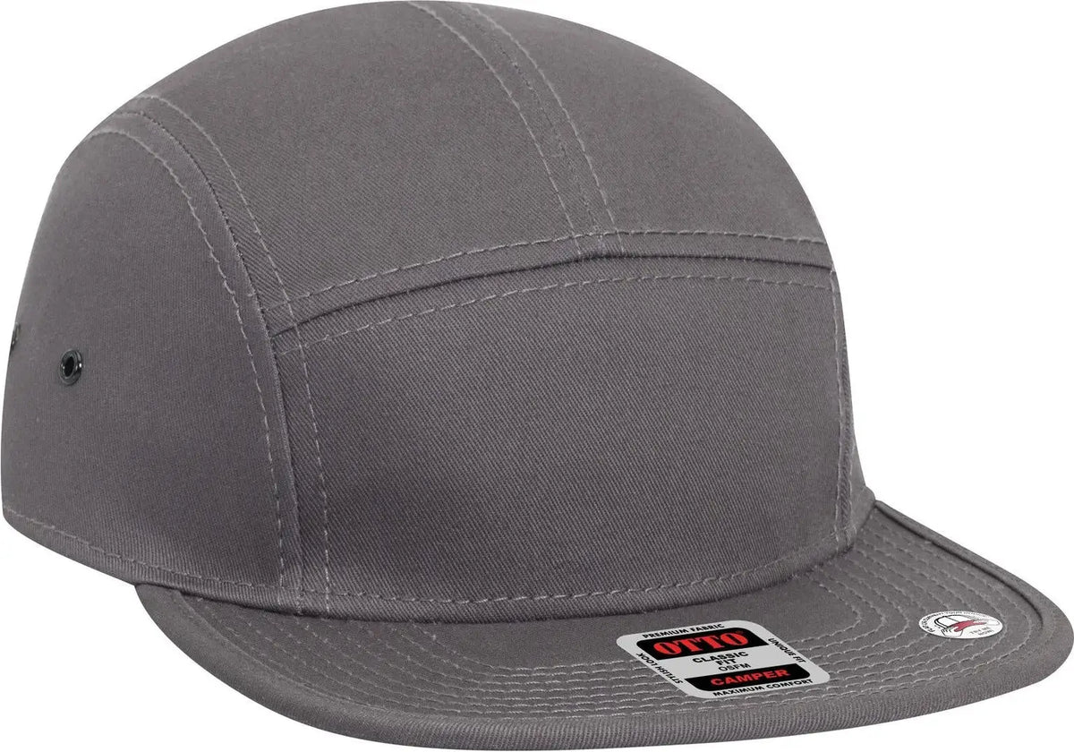 Otto 151-1098 5 Panel Camper Cap - Char. Gray - 6 1/2’’ - 7 5/8’’