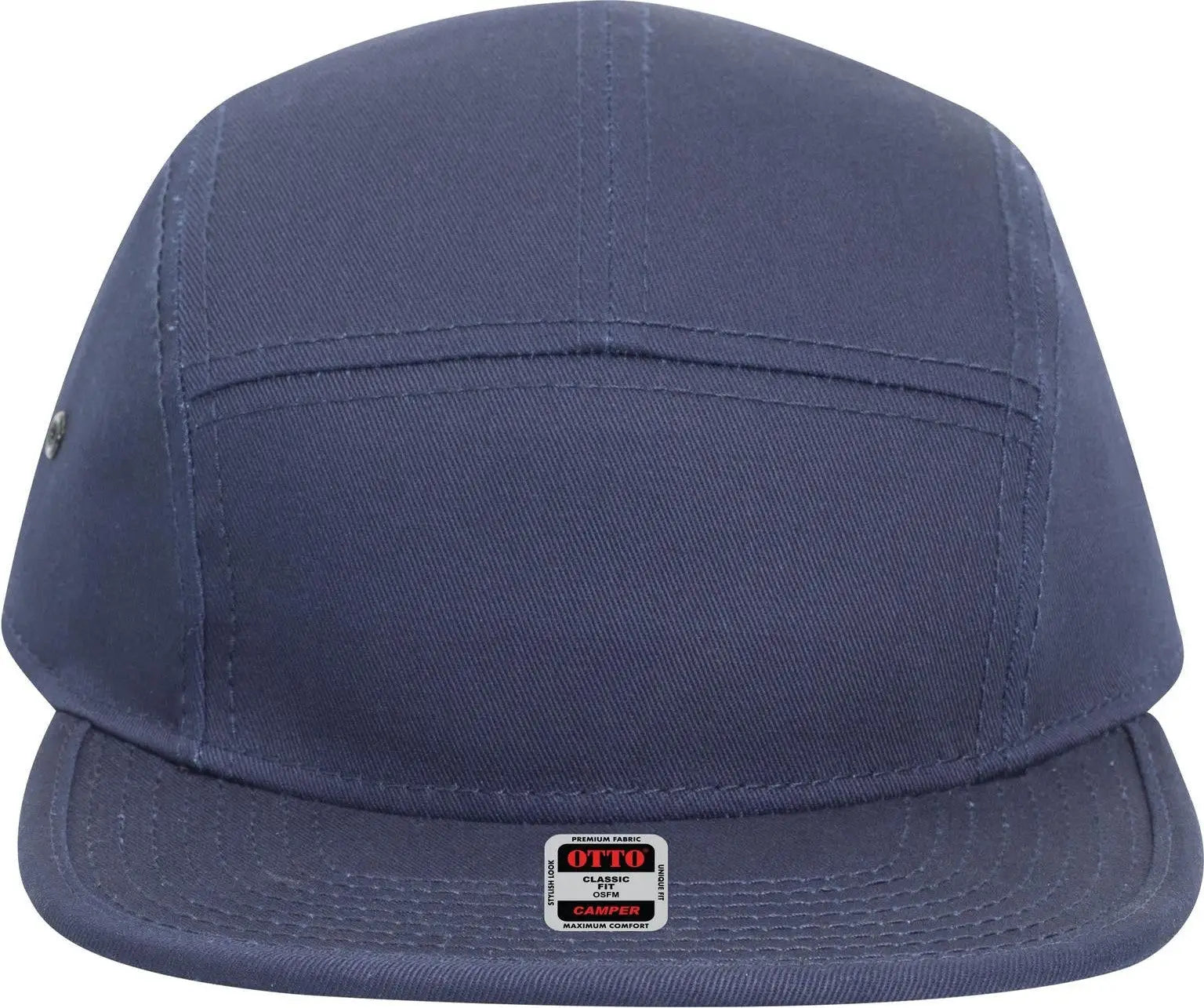 Otto 151-1098 5 Panel Camper Cap - Navy - 6 1/2’’ - 7 5/8’’