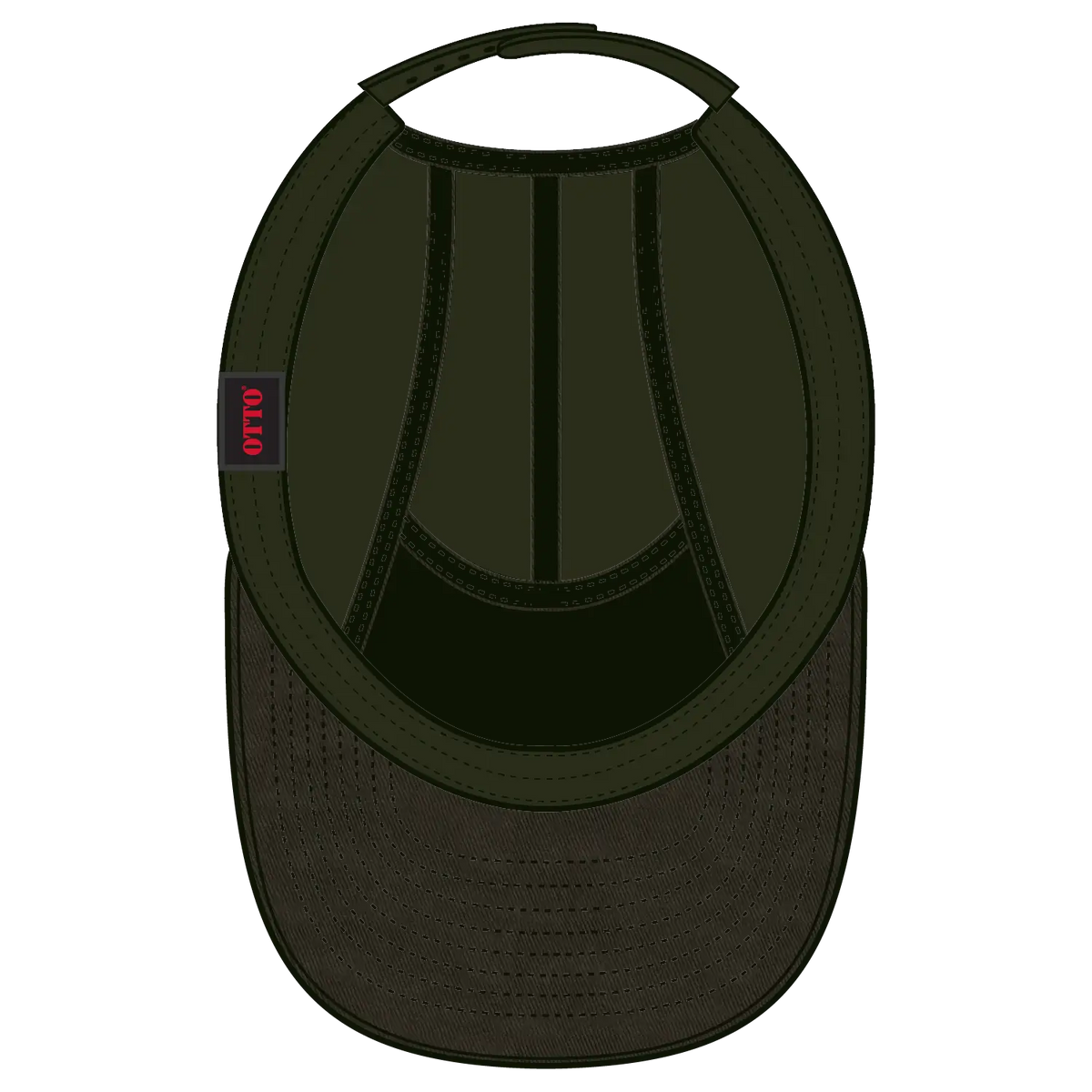 Otto 151-1330 5 Panel Camper Cap - Dk. Ol. Green - 7 3/8’’ - 5/8’’