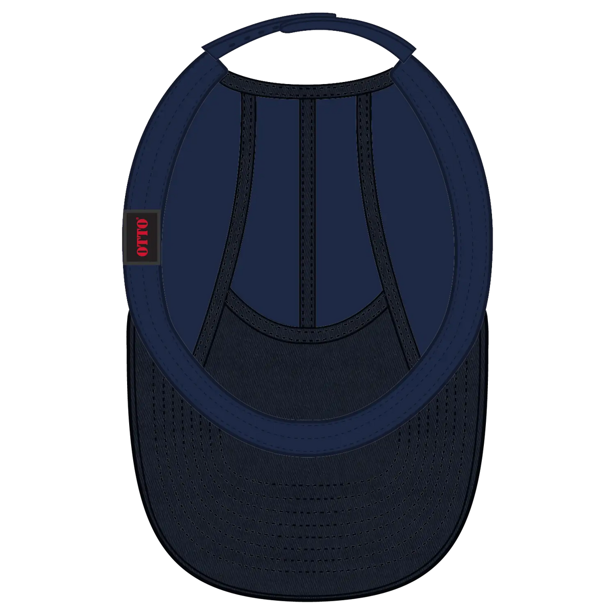 Otto 151-1330 5 Panel Camper Cap - Navy - 7 3/8’’ - 5/8’’