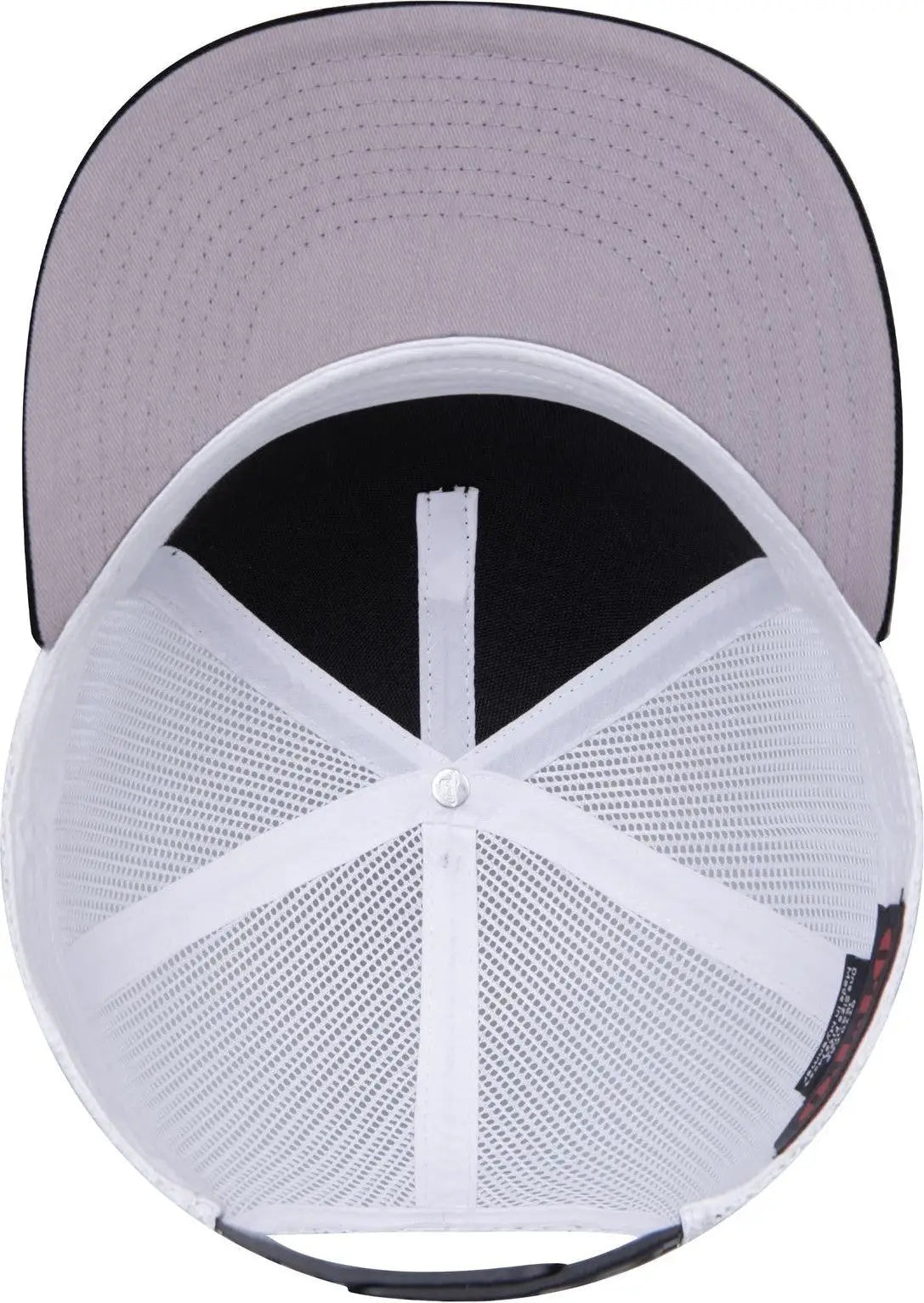 Otto 154-1124 ?Otto Snap’ 5 Panel Pro Style Mesh Back Trucker Snapback Cap - Blk/blk/wht - 6 1/2’’ - 7 5/8’’