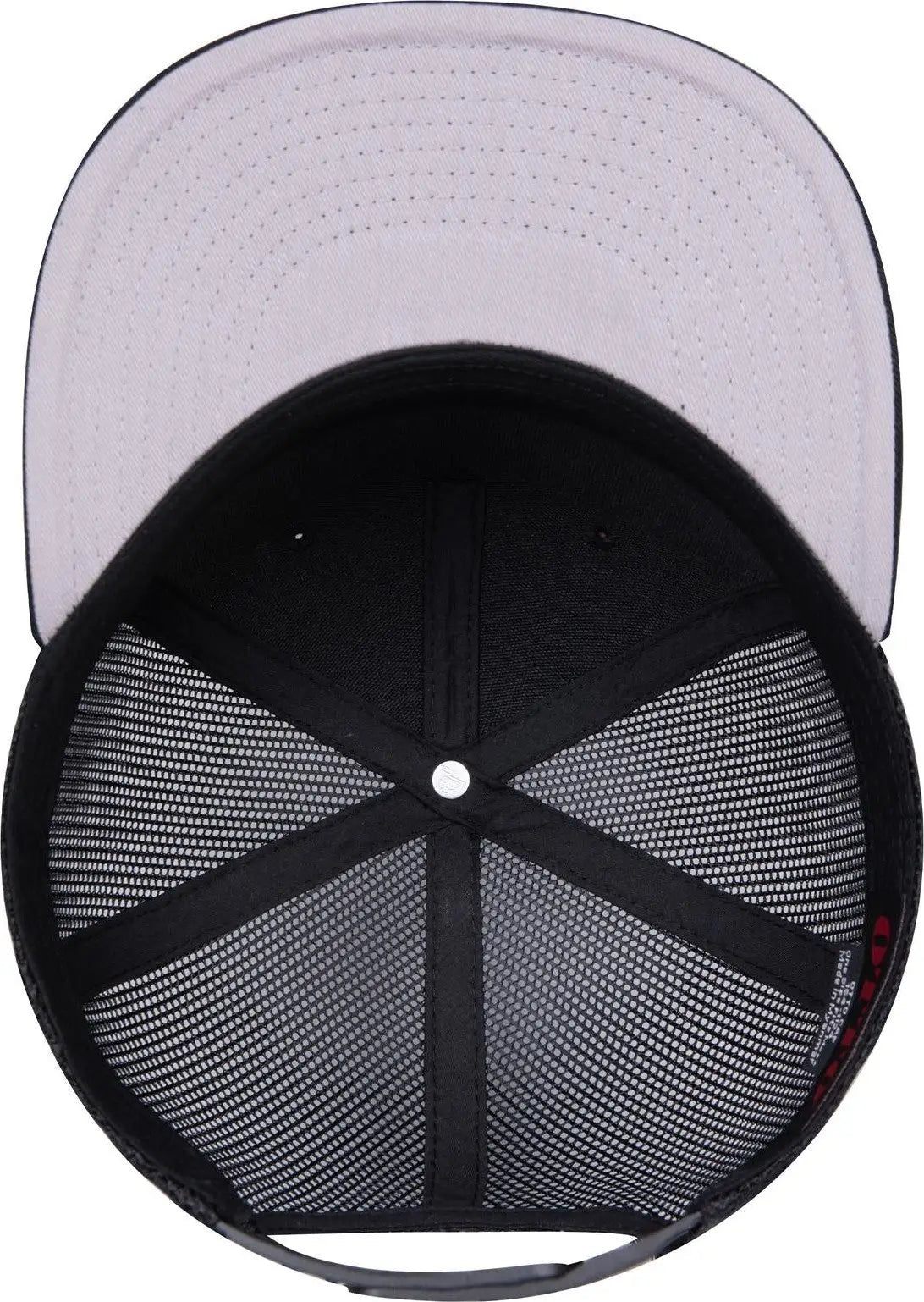 Otto 154-1124 ?Otto Snap’ 5 Panel Pro Style Mesh Back Trucker Snapback Cap - Design002/blk/blk - 6 1/2’’ - 7 5/8’’