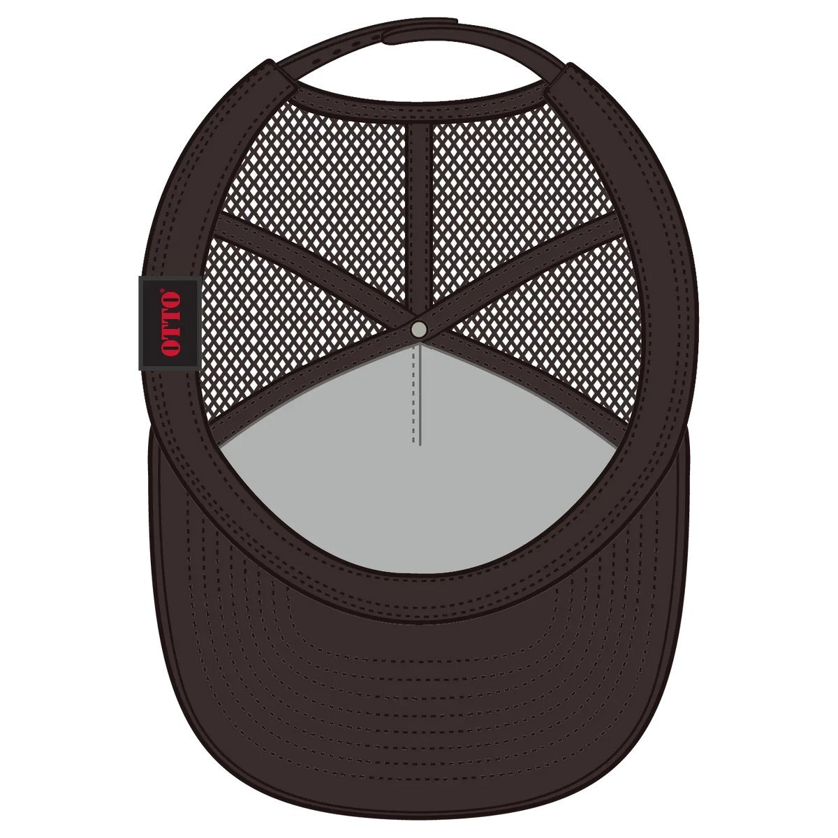 Otto 154-1174 ?Otto Snap’ 5 Panel Pro Style Mesh Back Trucker Snapback Cap - D.brn/cork/d.brn - 7 3/8’’ - 5/8’’