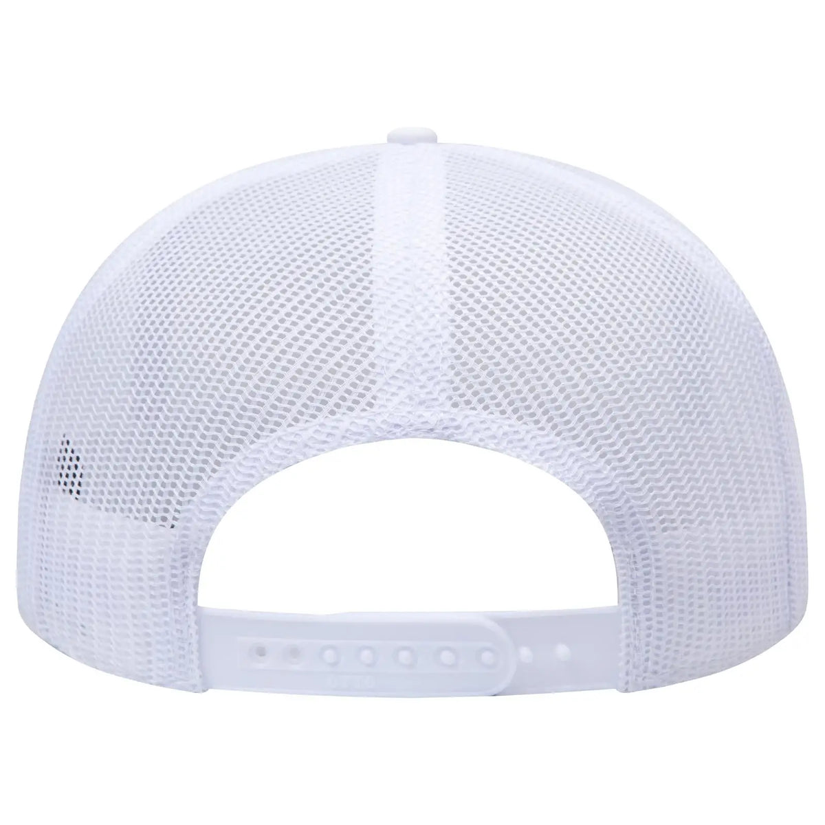 Otto 154-1174 ?Otto Snap’ 5 Panel Pro Style Mesh Back Trucker Snapback Cap - White - 7 3/8’’ - 5/8’’