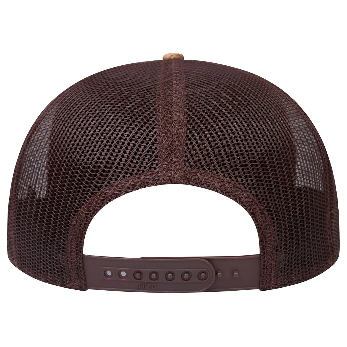 Otto 154-1174 ?Otto Snap’ 5 Panel Pro Style Mesh Back Trucker Snapback Cap - Cork/brn - 7 3/8’’ - 5/8’’