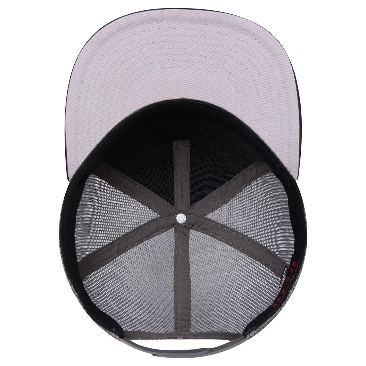 Otto 154-1174 ?Otto Snap’ 5 Panel Pro Style Mesh Back Trucker Snapback Cap - Blk/blk/ch.gry - 7 3/8’’ - 5/8’’