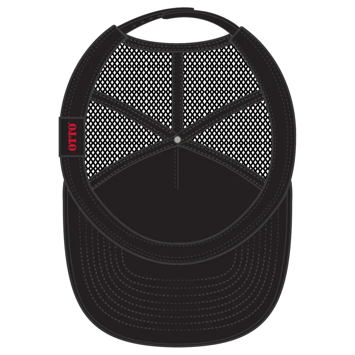 Otto 154-1174 ?Otto Snap’ 5 Panel Pro Style Mesh Back Trucker Snapback Cap - Cork/blk - 7 3/8’’ - 5/8’’