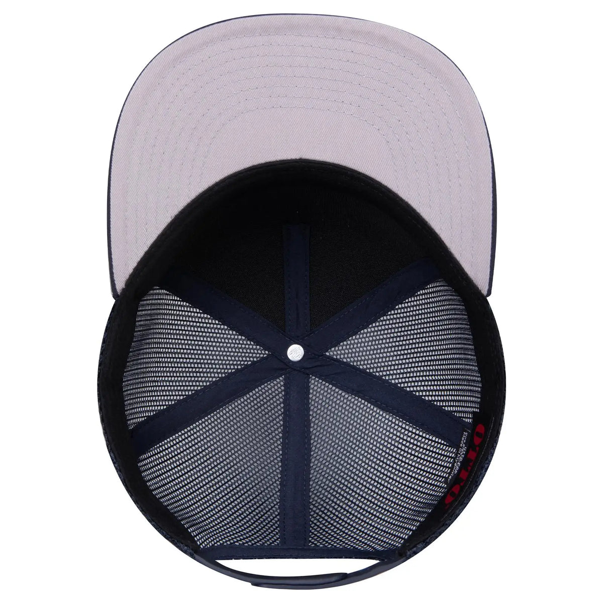 Otto 154-1174 ?Otto Snap’ 5 Panel Pro Style Mesh Back Trucker Snapback Cap - Navy - 7 3/8’’ - 5/8’’