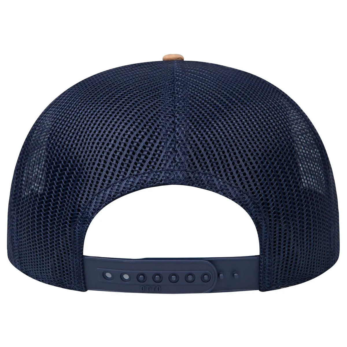 Otto 154-1174 ?Otto Snap’ 5 Panel Pro Style Mesh Back Trucker Snapback Cap - Cork/nvy - 7 3/8’’ - 5/8’’