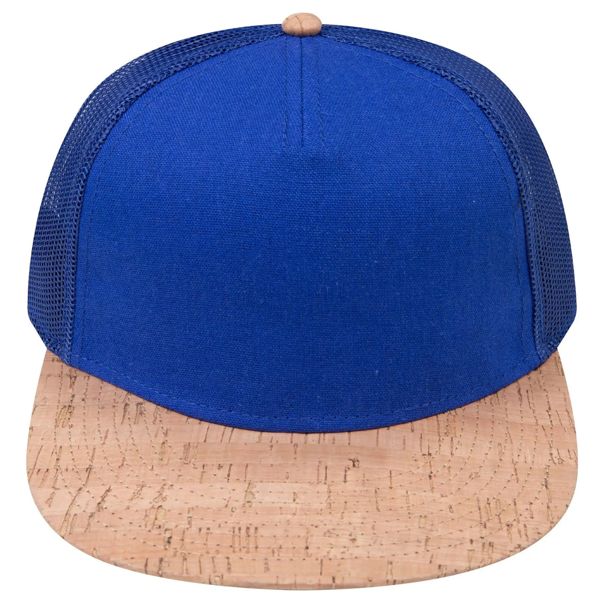 Otto 154-1174 ?Otto Snap’ 5 Panel Pro Style Mesh Back Trucker Snapback Cap - Cork/ryl - 7 3/8’’ - 5/8’’