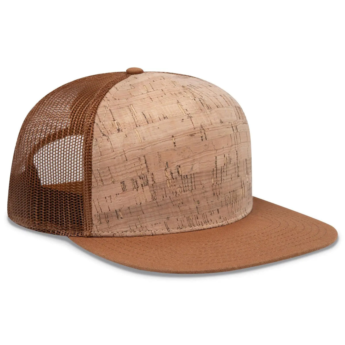 Otto 154-1174 ?Otto Snap’ 5 Panel Pro Style Mesh Back Trucker Snapback Cap - Cy Brn/crk/cy Brn - 7 3/8’’ - 5/8’’