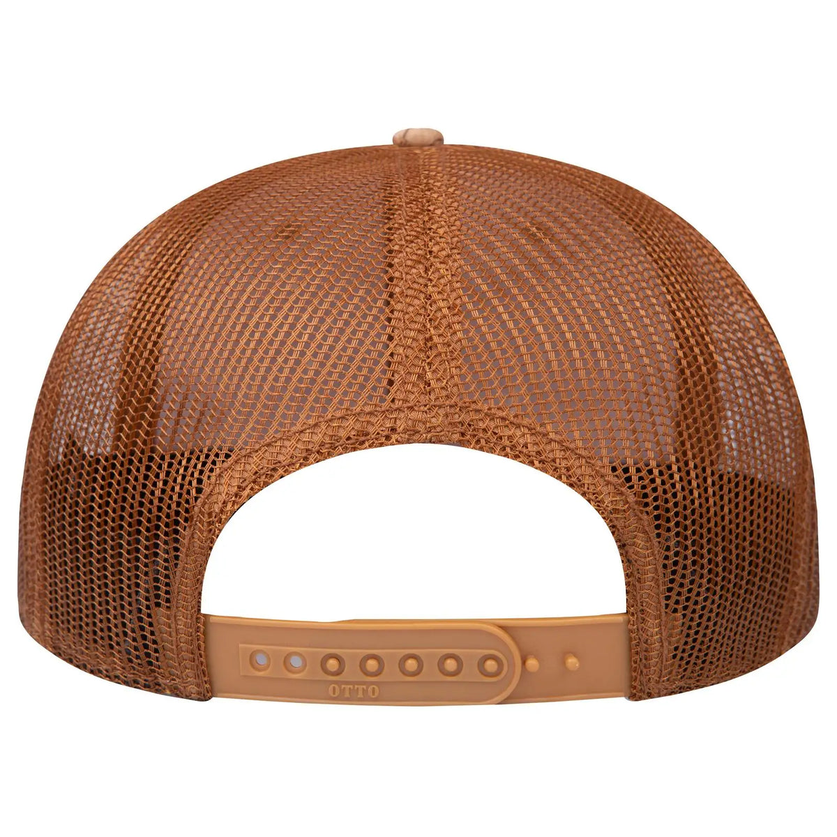 Otto 154-1174 ?Otto Snap’ 5 Panel Pro Style Mesh Back Trucker Snapback Cap - Cork/cy Brn - 7 3/8’’ - 5/8’’