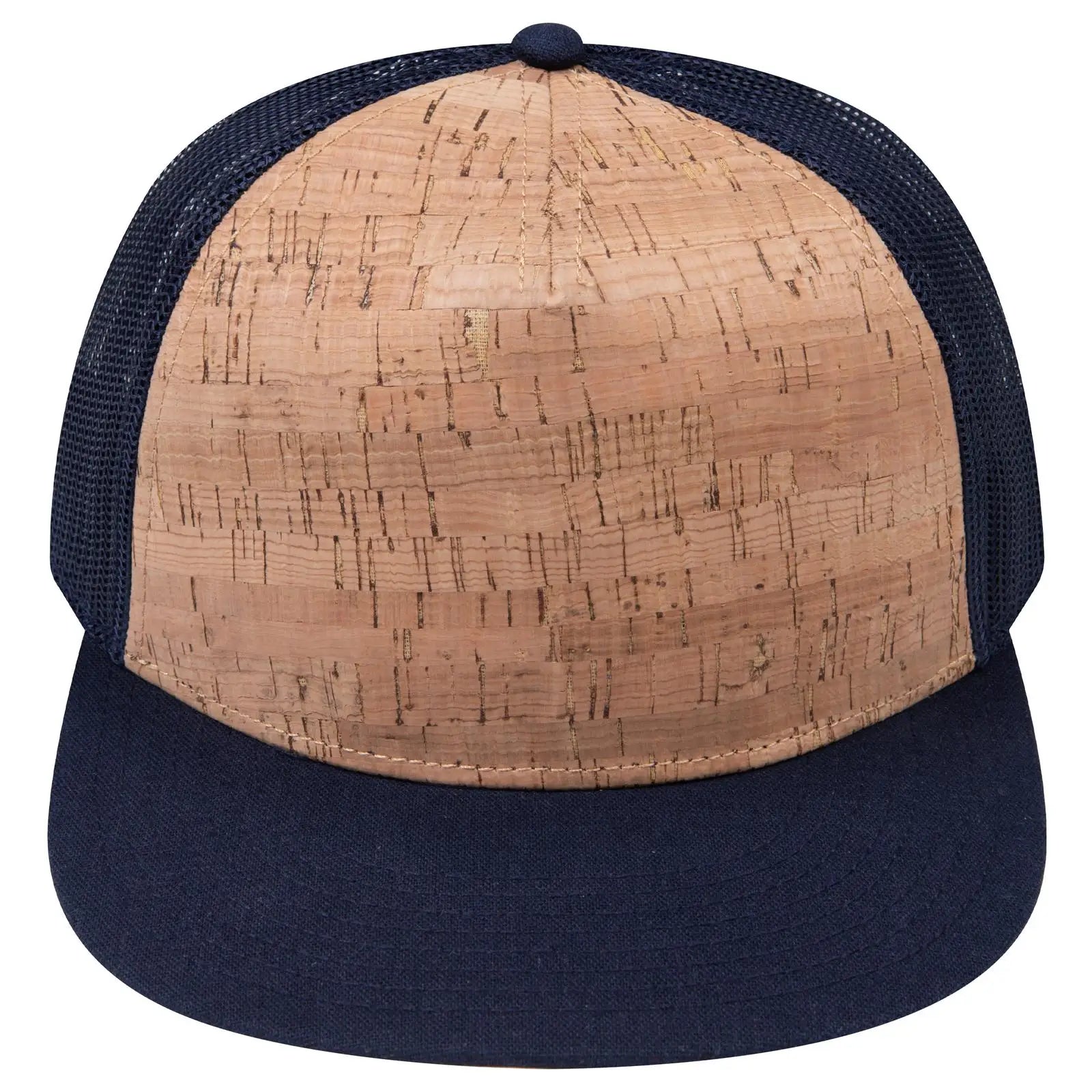 Otto 154-1174 ?Otto Snap’ 5 Panel Pro Style Mesh Back Trucker Snapback Cap - Nvy/cork/nvy - 7 3/8’’ - 5/8’’