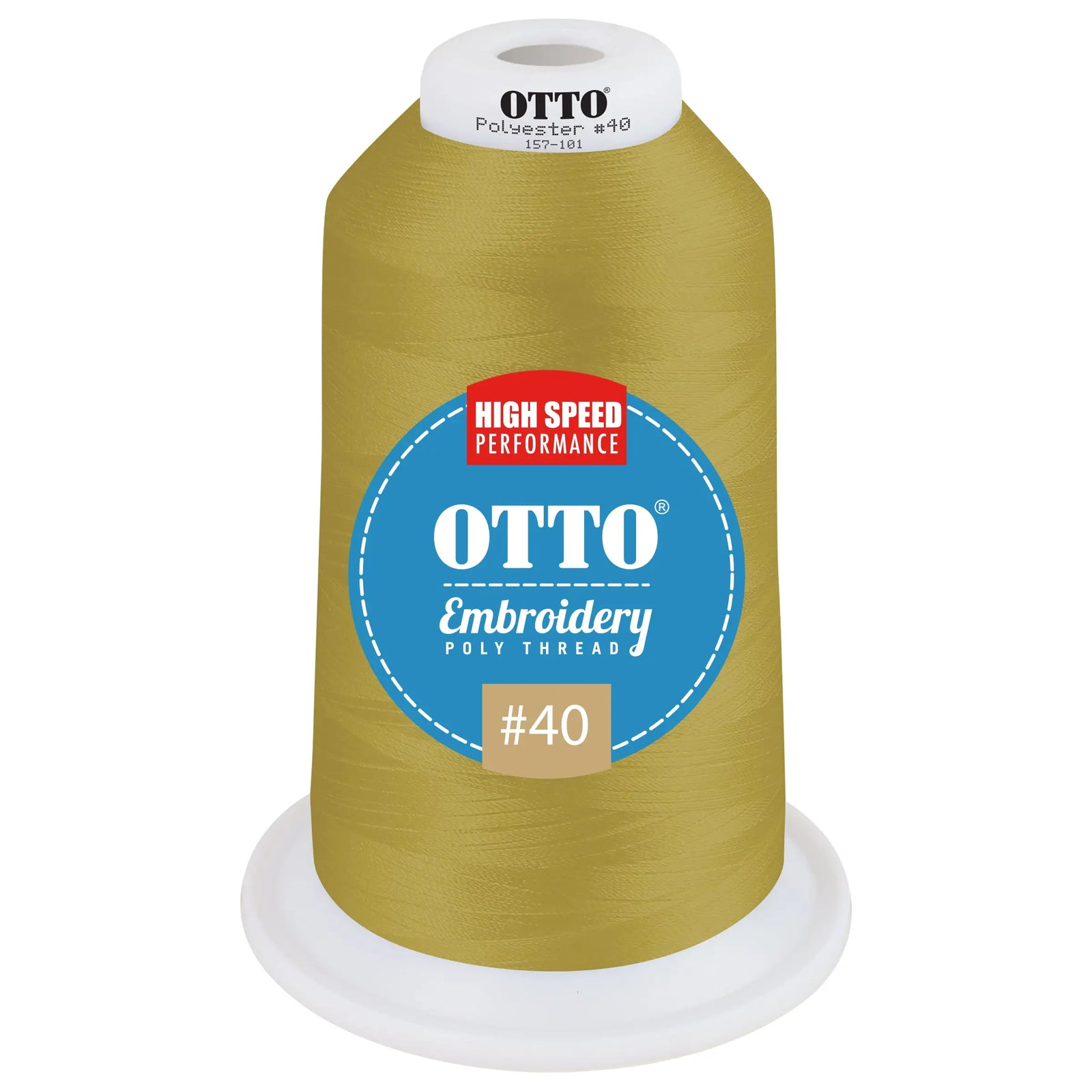 Otto 157-101 Embroidery Poly Thread #40 5,500 Yd. King Cone - 3112 - 7 3/8’’ - 5/8’’
