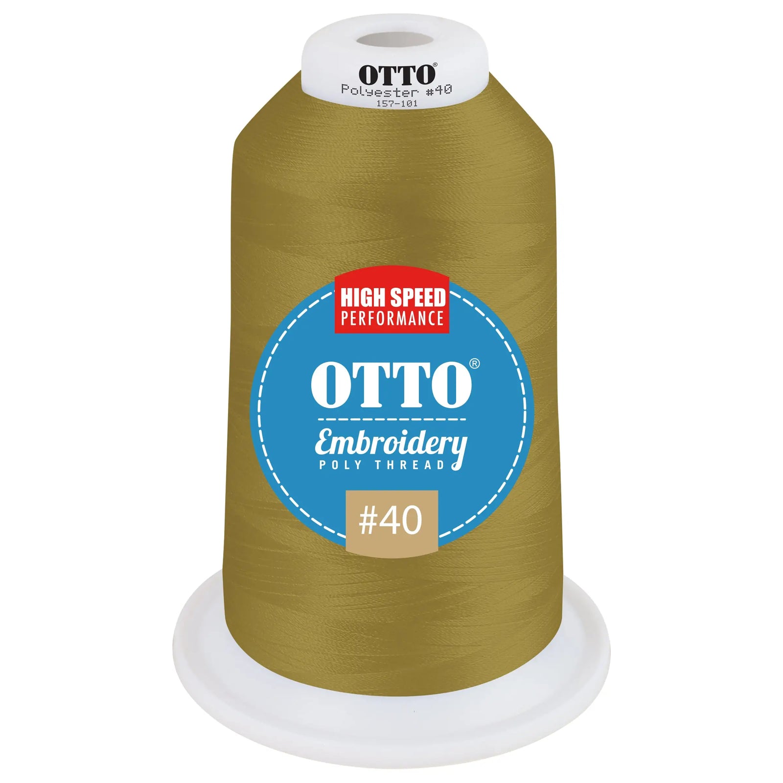 Otto 157-101 Embroidery Poly Thread #40 5,500 Yd. King Cone - 3119 - 7 3/8’’ - 5/8’’