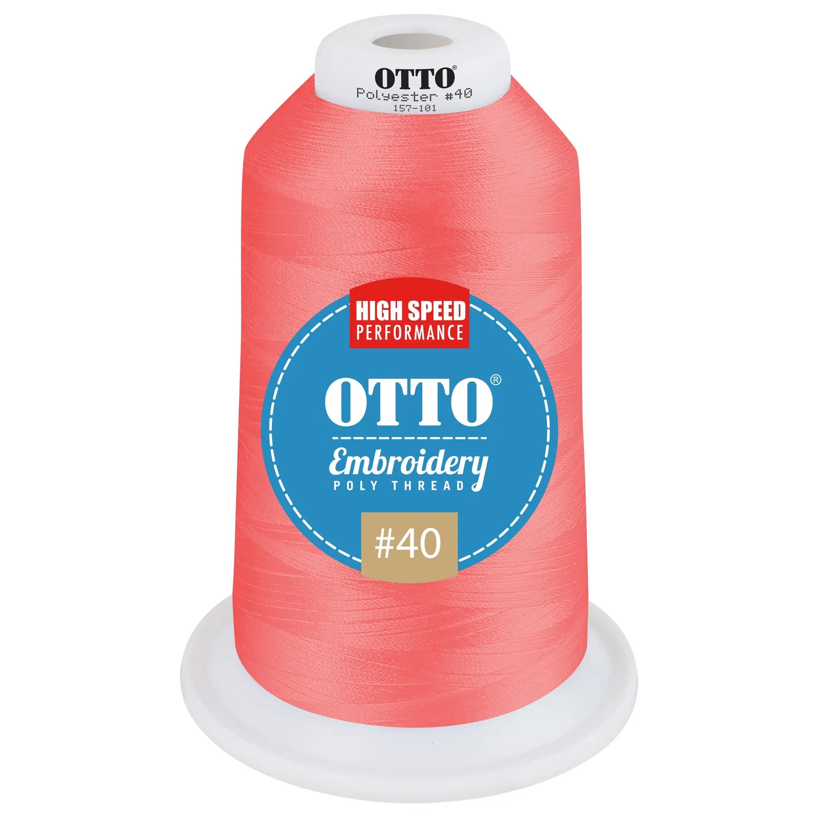 Otto 157-101 Embroidery Poly Thread #40 5,500 Yd. King Cone - 3178 - 7 3/8’’ - 5/8’’
