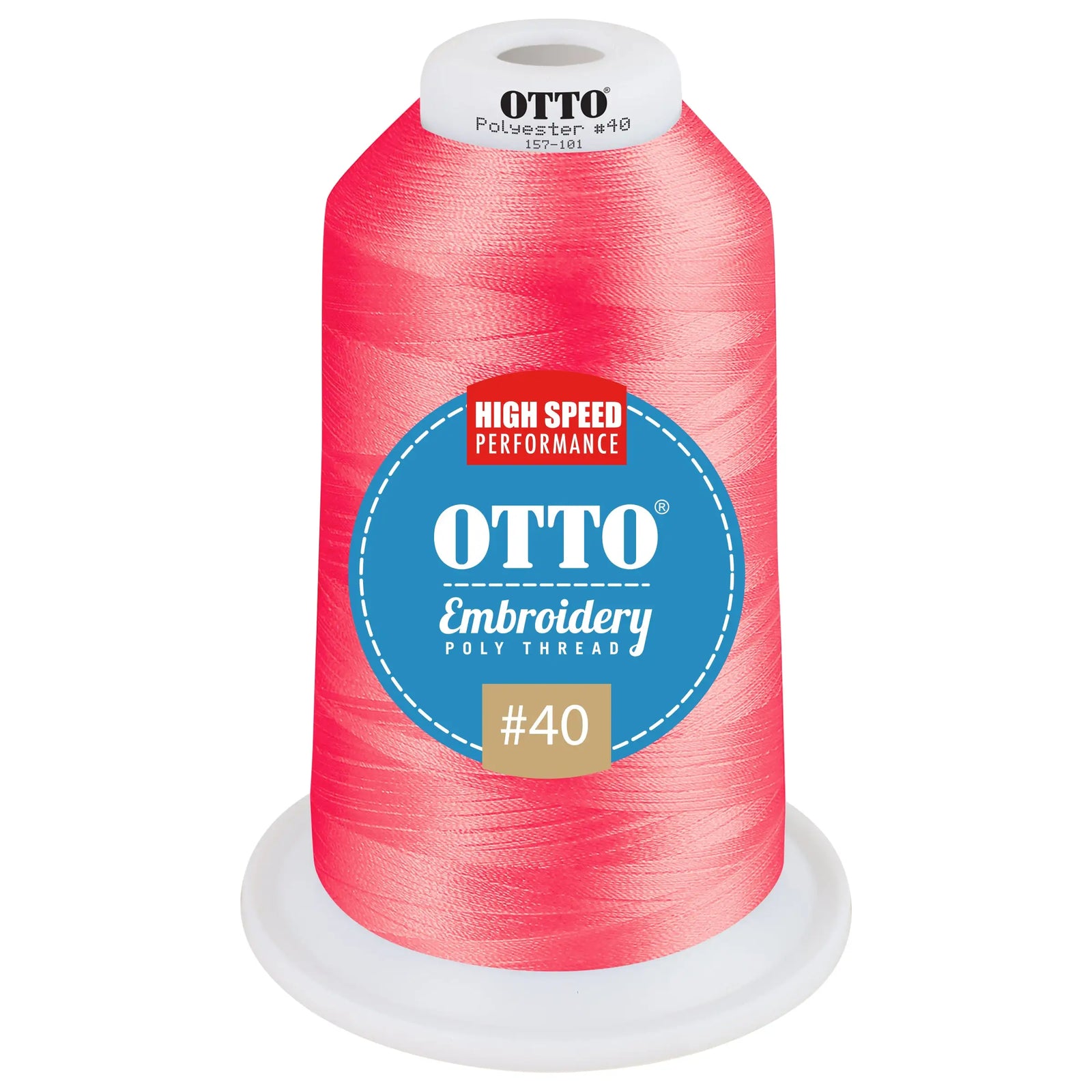 Otto 157-101 Embroidery Poly Thread #40 5,500 Yd. King Cone - 3191 - 7 3/8’’ - 5/8’’