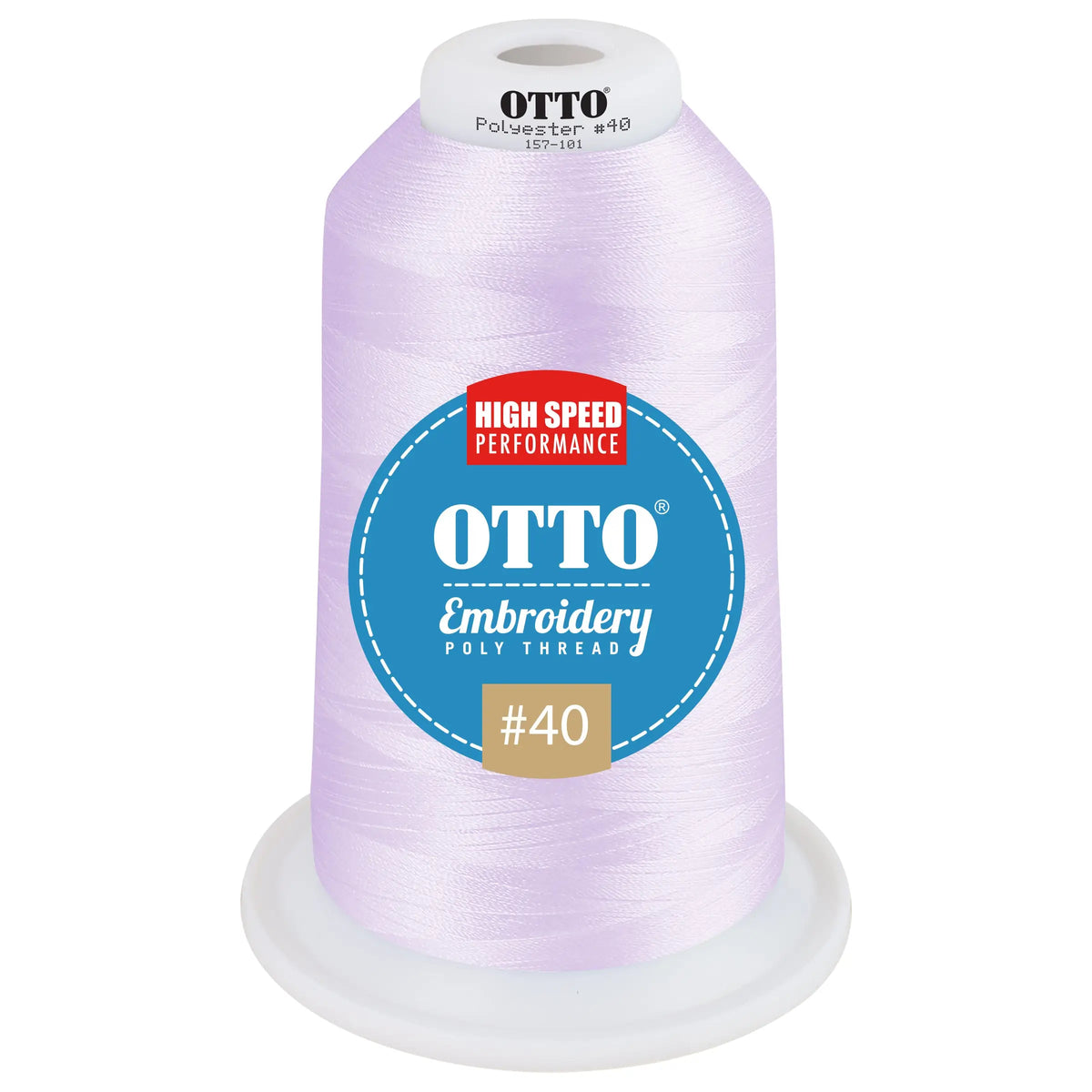 Otto 157-101 Embroidery Poly Thread #40 5,500 Yd. King Cone - 3264 - 7 3/8’’ - 5/8’’