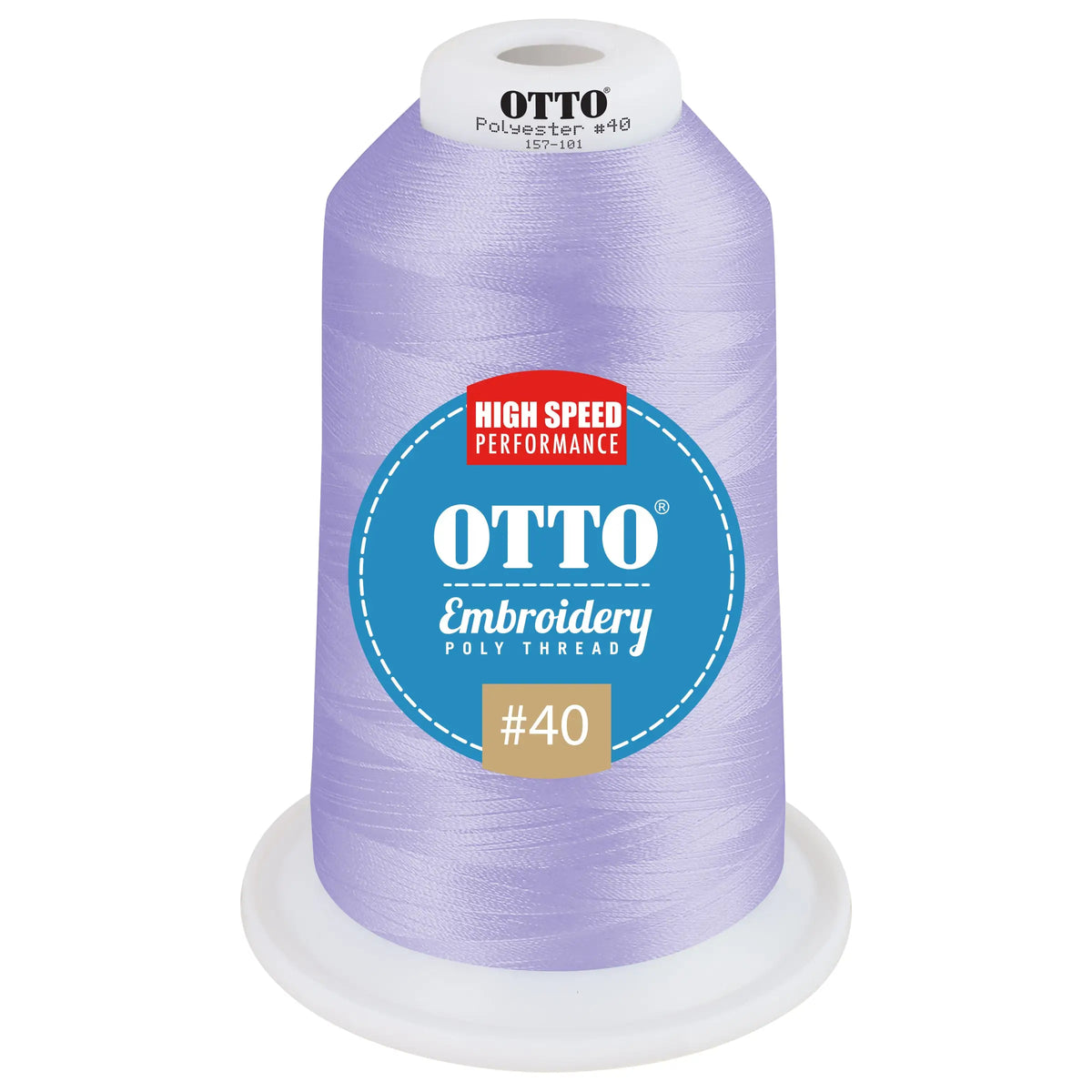 Otto 157-101 Embroidery Poly Thread #40 5,500 Yd. King Cone - 3271 - 7 3/8’’ - 5/8’’