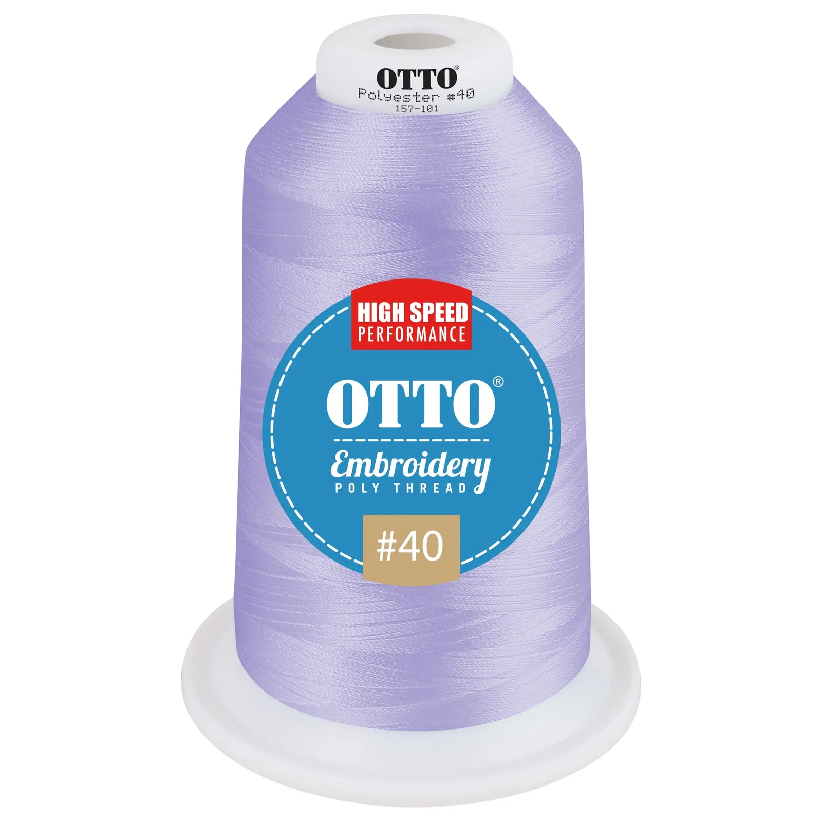 Otto 157-101 Embroidery Poly Thread #40 5,500 Yd. King Cone - 3271 - 7 3/8’’ - 5/8’’