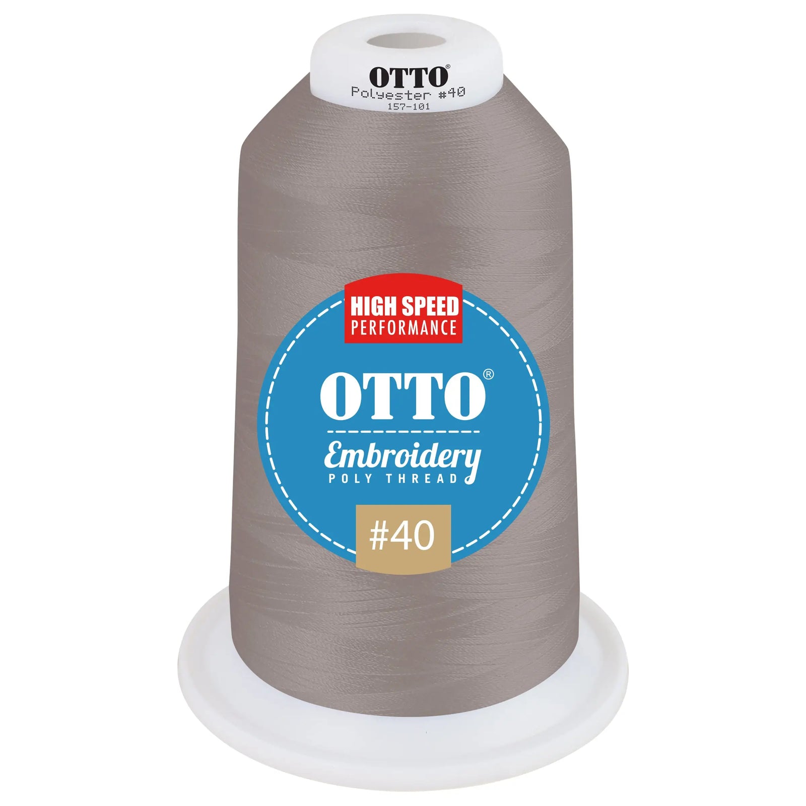 Otto 157-101 Embroidery Poly Thread #40 5,500 Yd. King Cone - 3409 - 7 3/8’’ - 5/8’’