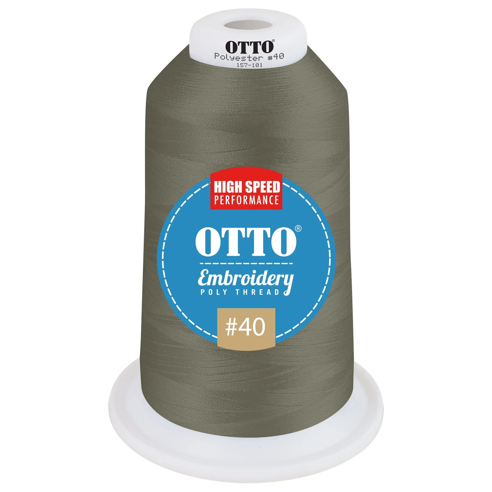 Otto 157-101 Embroidery Poly Thread #40 5,500 Yd. King Cone - 3417 - 7 3/8’’ - 5/8’’