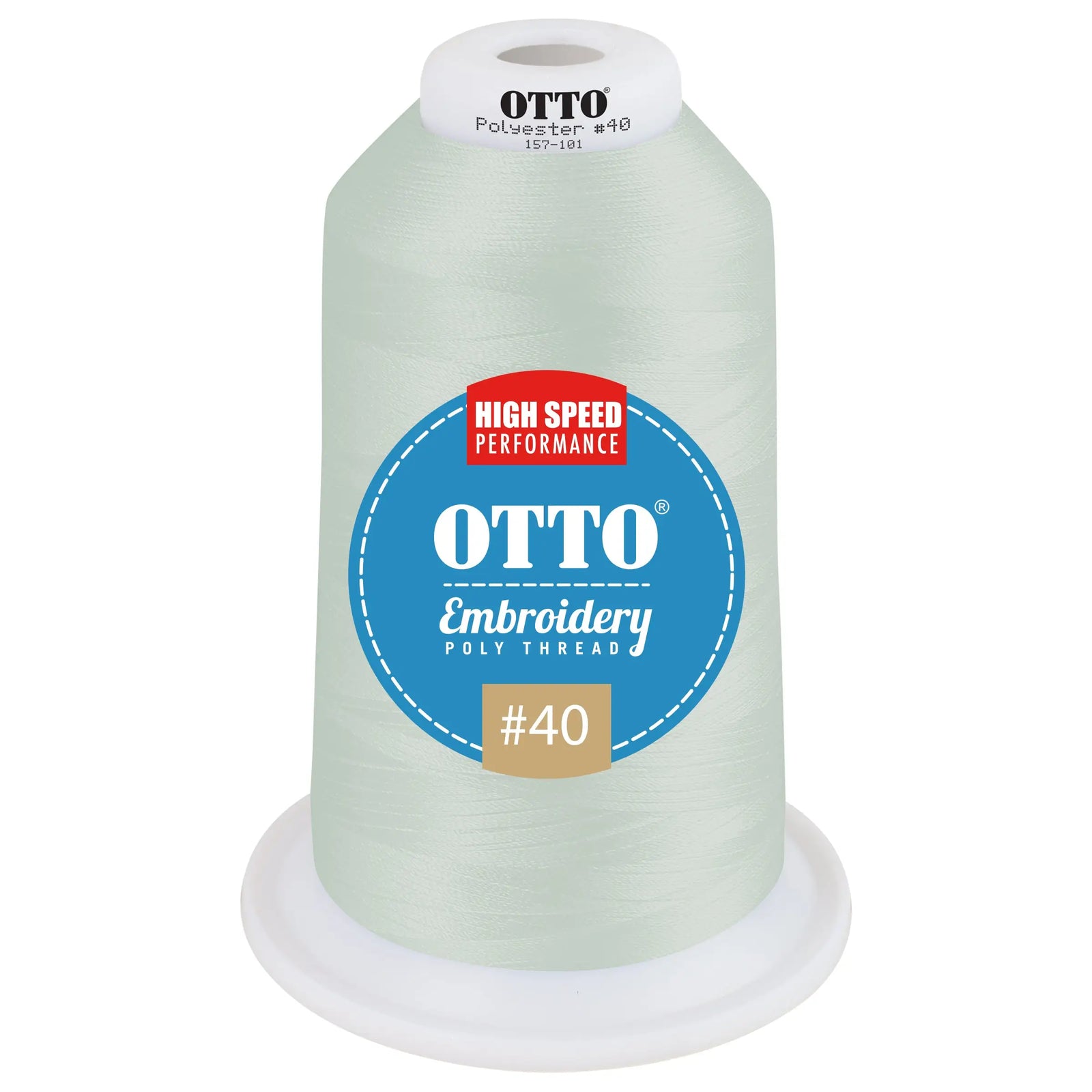 Otto 157-101 Embroidery Poly Thread #40 5,500 Yd. King Cone - 3441 - 7 3/8’’ - 5/8’’