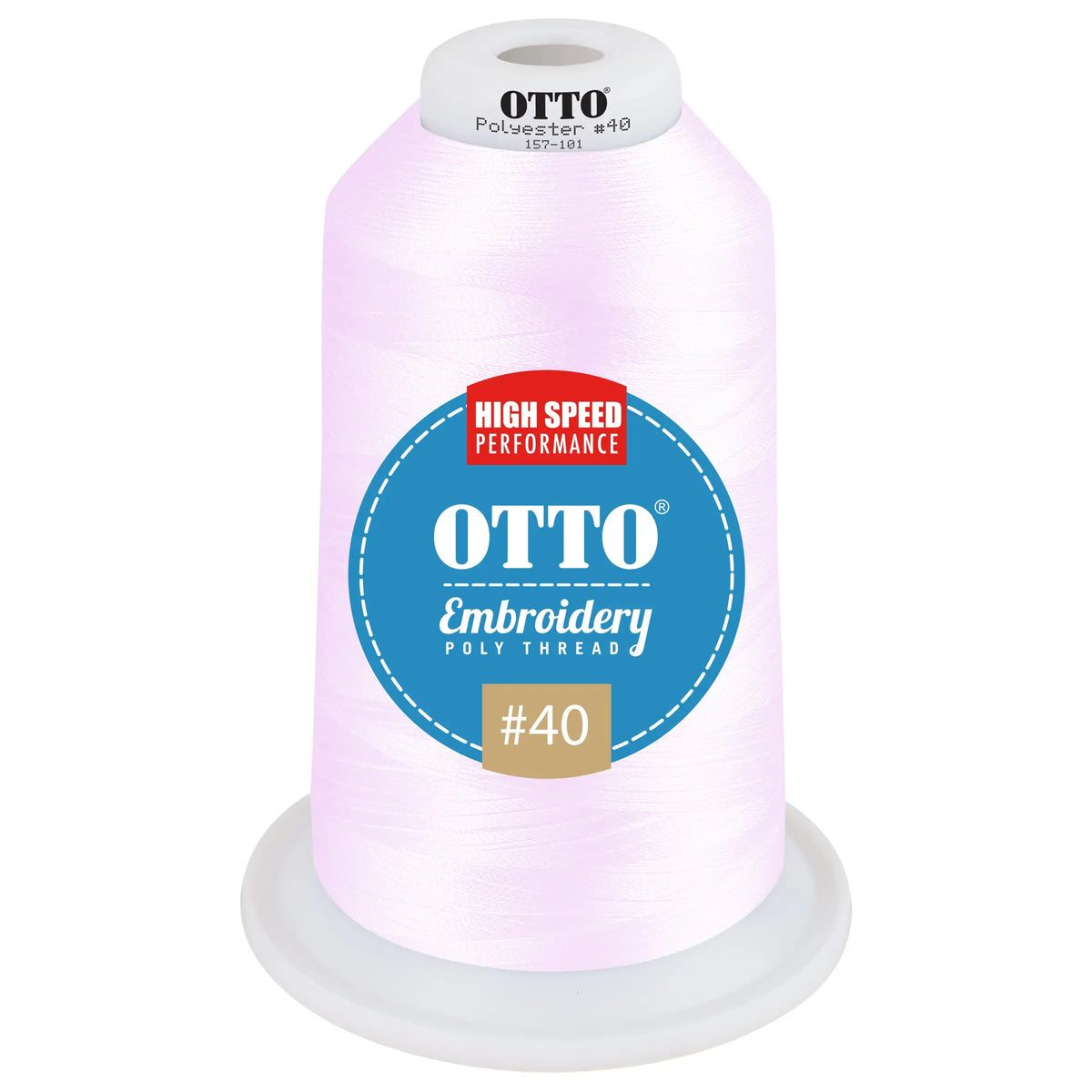 Otto 157-101 Embroidery Poly Thread #40 5,500 Yd. King Cone - 3531 - 7 3/8’’ - 5/8’’