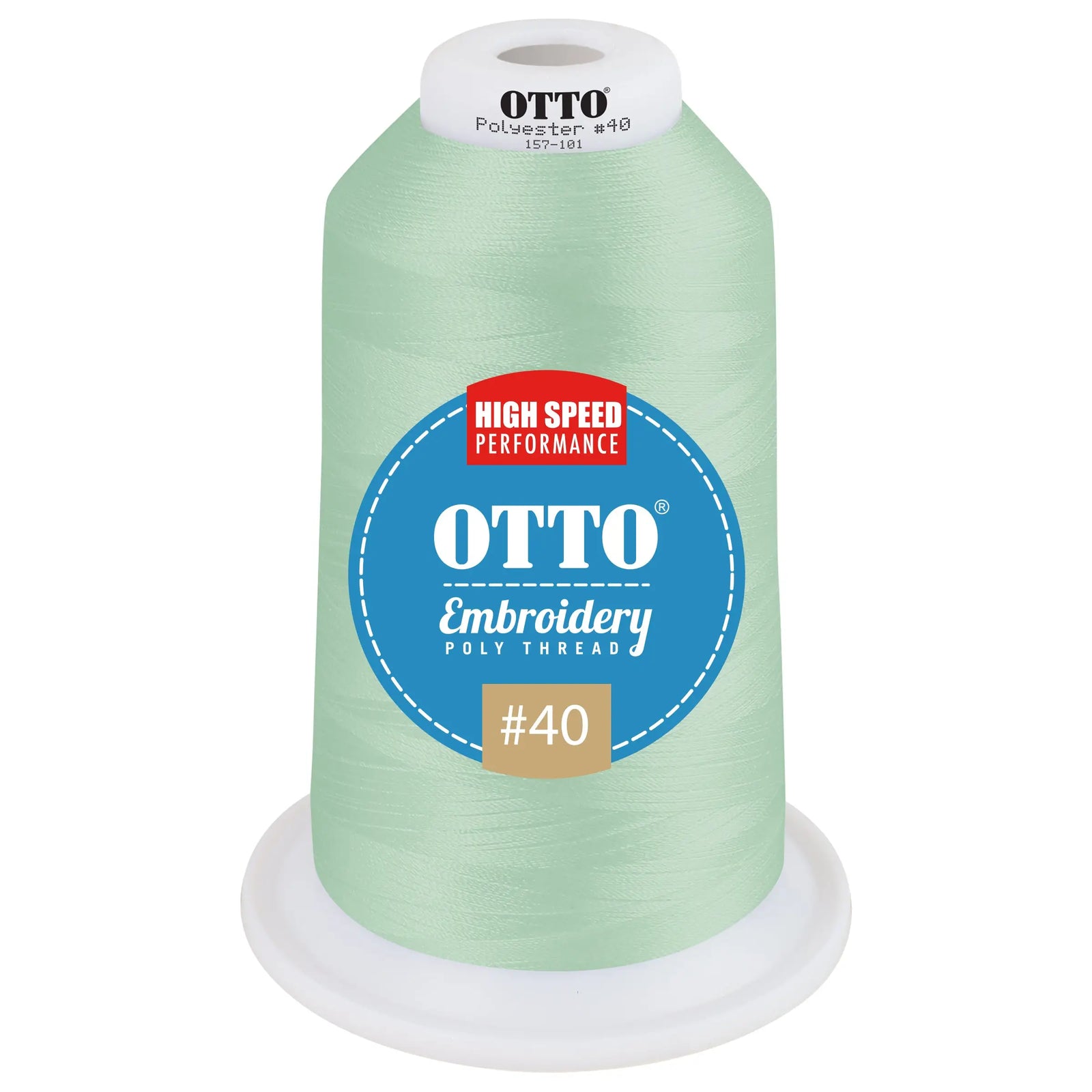 Otto 157-101 Embroidery Poly Thread #40 5,500 Yd. King Cone - 3558 - 7 3/8’’ - 5/8’’
