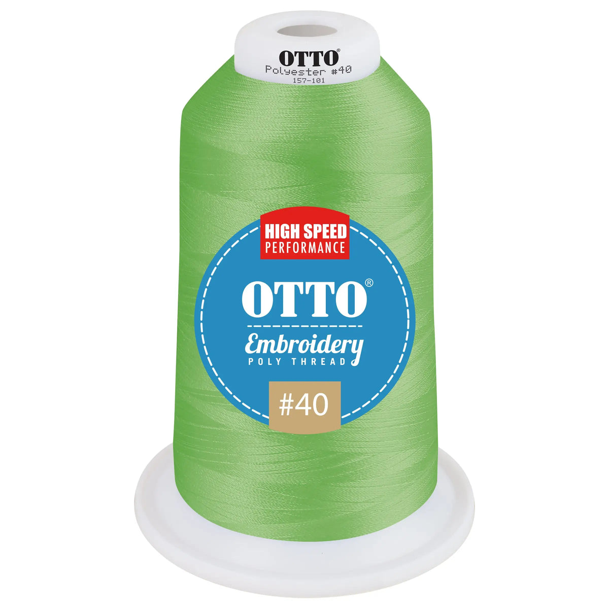 Otto 157-101 Embroidery Poly Thread #40 5,500 Yd. King Cone - 3576 - 7 3/8’’ - 5/8’’