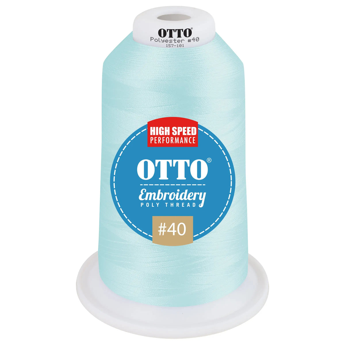 Otto 157-101 Embroidery Poly Thread #40 5,500 Yd. King Cone - 3628 - 7 3/8’’ - 5/8’’