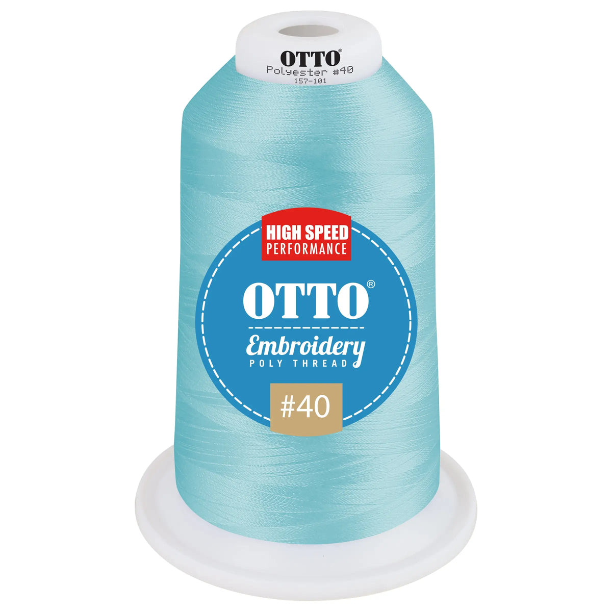 Otto 157-101 Embroidery Poly Thread #40 5,500 Yd. King Cone - 3631 - 7 3/8’’ - 5/8’’