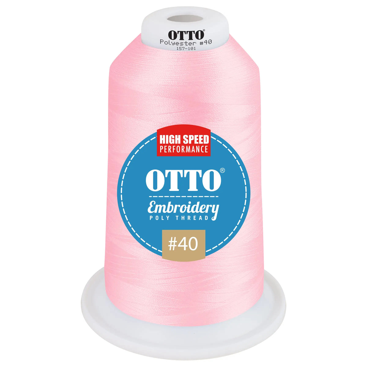Otto 157-101 Embroidery Poly Thread #40 5,500 Yd. King Cone - 3707 - 7 3/8’’ - 5/8’’