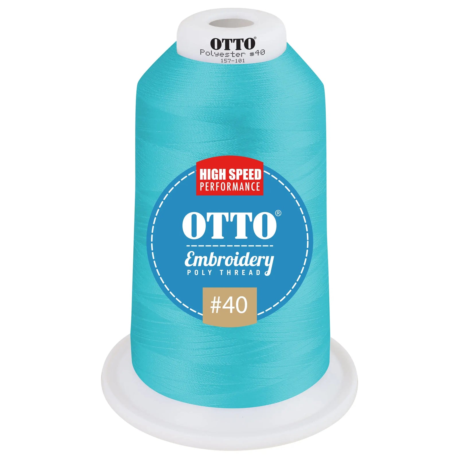 Otto 157-101 Embroidery Poly Thread #40 5,500 Yd. King Cone - 47710 - 7 3/8’’ - 5/8’’