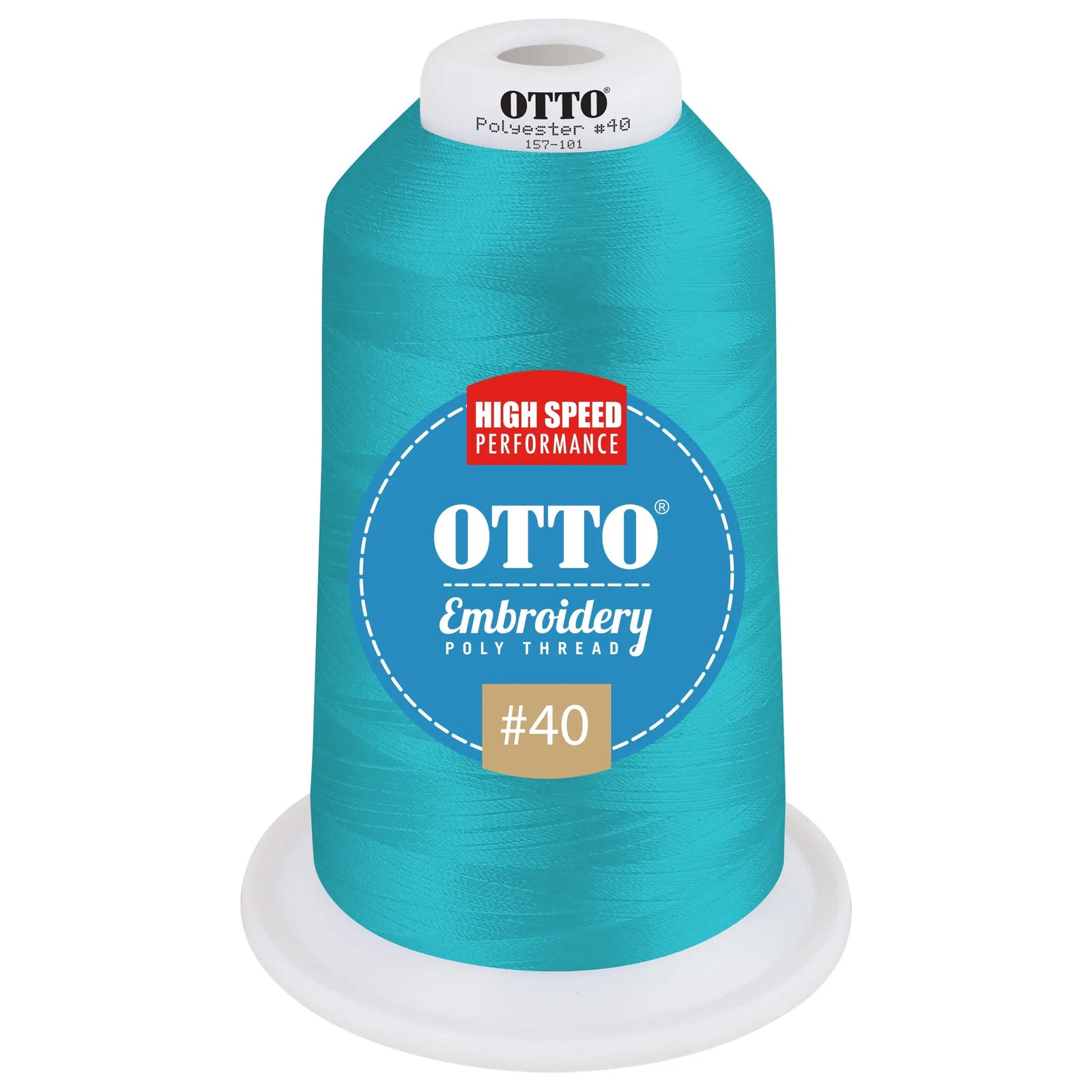 Otto 157-101 Embroidery Poly Thread #40 5,500 Yd. King Cone - 47711 - 7 3/8’’ - 5/8’’