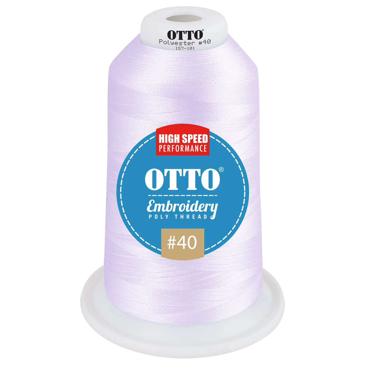 Otto 157-101 Embroidery Poly Thread #40 5,500 Yd. King Cone - 49362 - 7 3/8’’ - 5/8’’