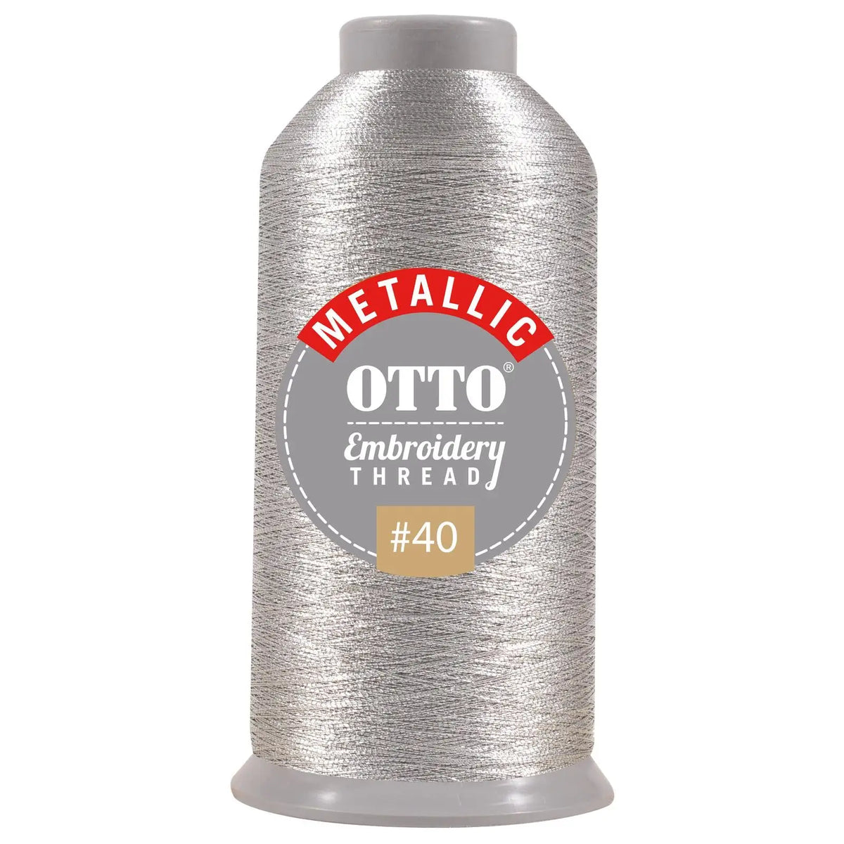 Otto 157-106 Embroidery Metallic Thread #40 3,300 Yd. Cone - 702