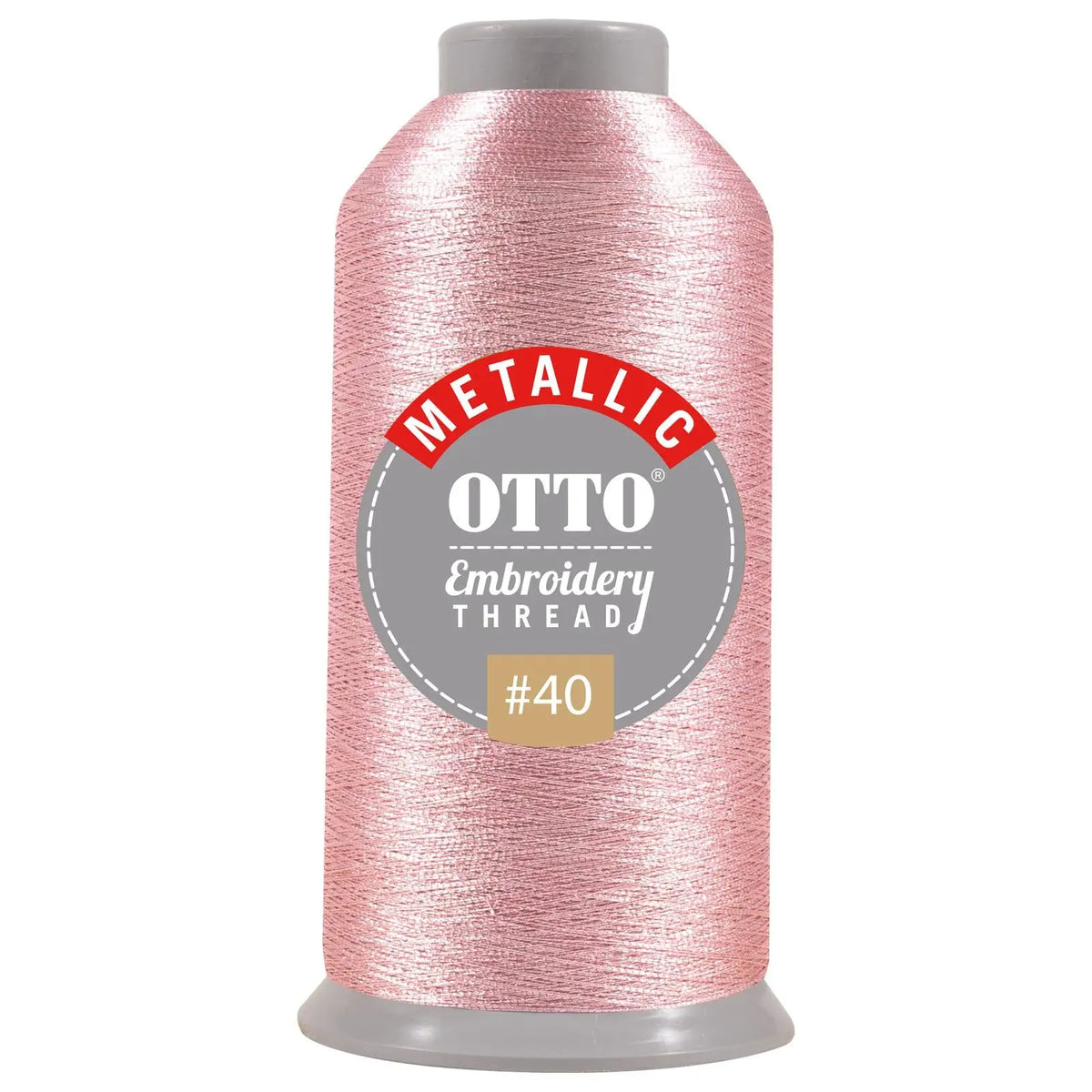Otto 157-106 Embroidery Metallic Thread #40 3,300 Yd. Cone - 710 - 7 3/8’’ - 5/8’’