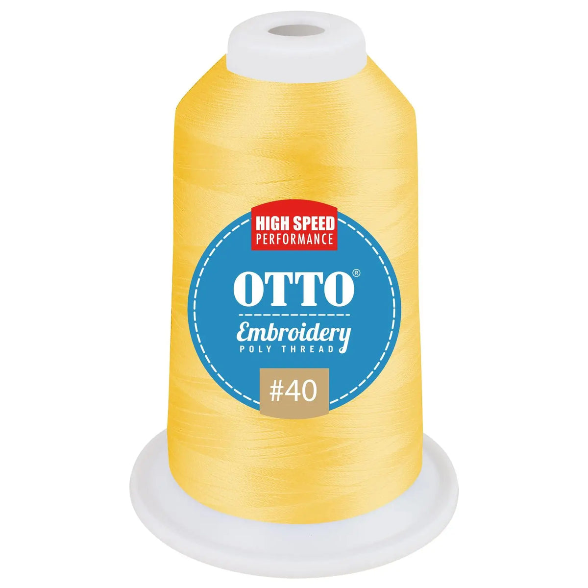 Otto 157-108 Embroidery Poly Thread #40 1,100 Yd. Cone - 3123 - 7 3/8’’ - 5/8’’