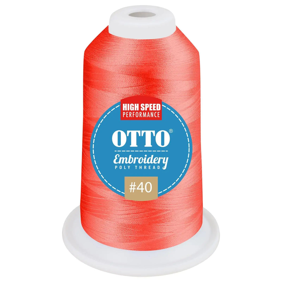 Otto 157-108 Embroidery Poly Thread #40 1,100 Yd. Cone - 3179 - 7 3/8’’ - 5/8’’