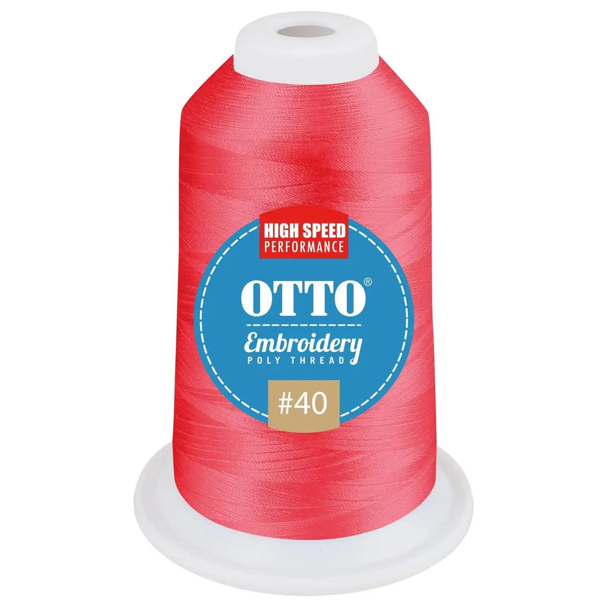 Otto 157-108 Embroidery Poly Thread #40 1,100 Yd. Cone - 3199 - 7 3/8’’ - 5/8’’