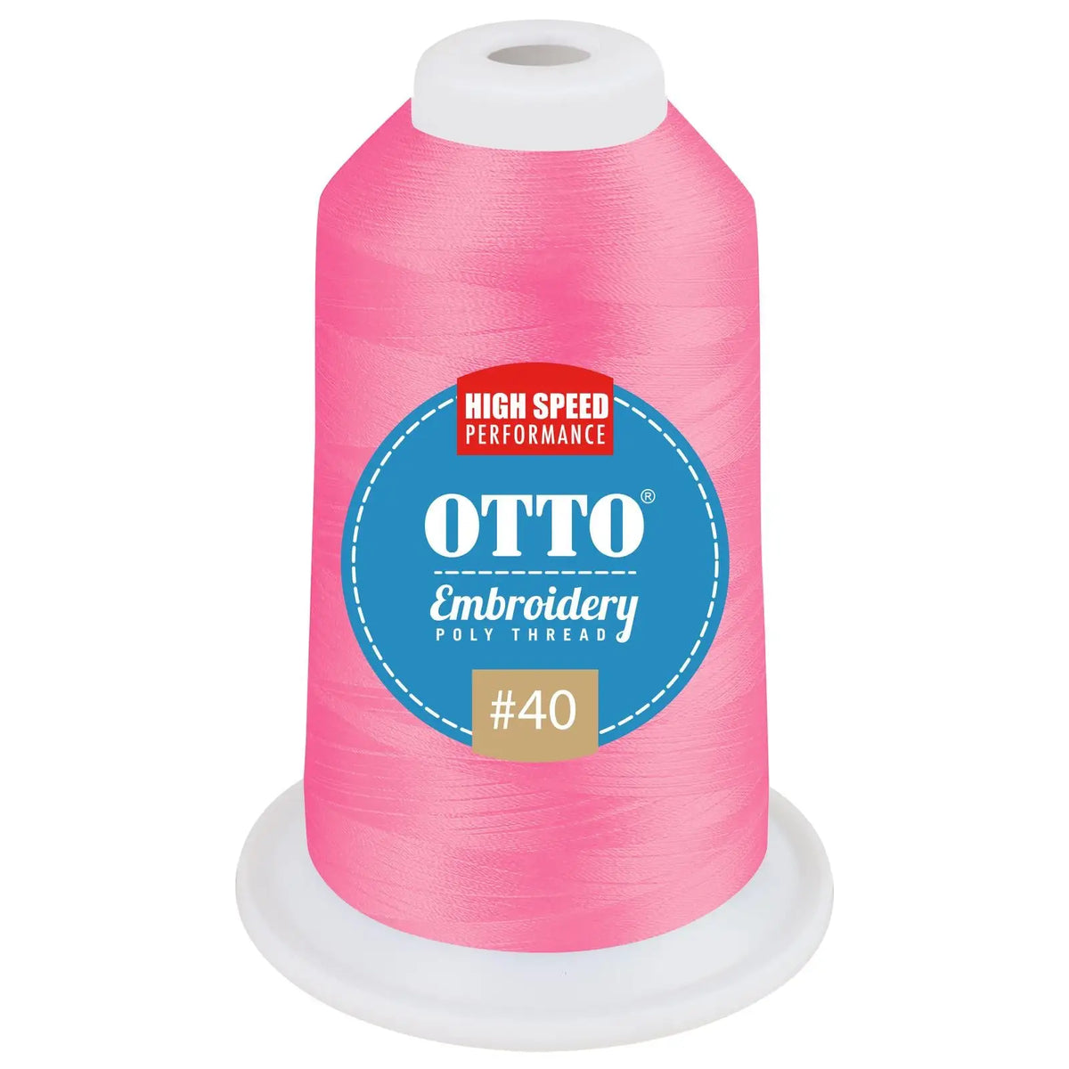 Otto 157-108 Embroidery Poly Thread #40 1,100 Yd. Cone - 3212 - 7 3/8’’ - 5/8’’